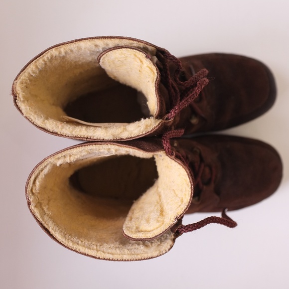 vintage brown suede boots | vtg 1960s brown boots - Picture 7 of 16